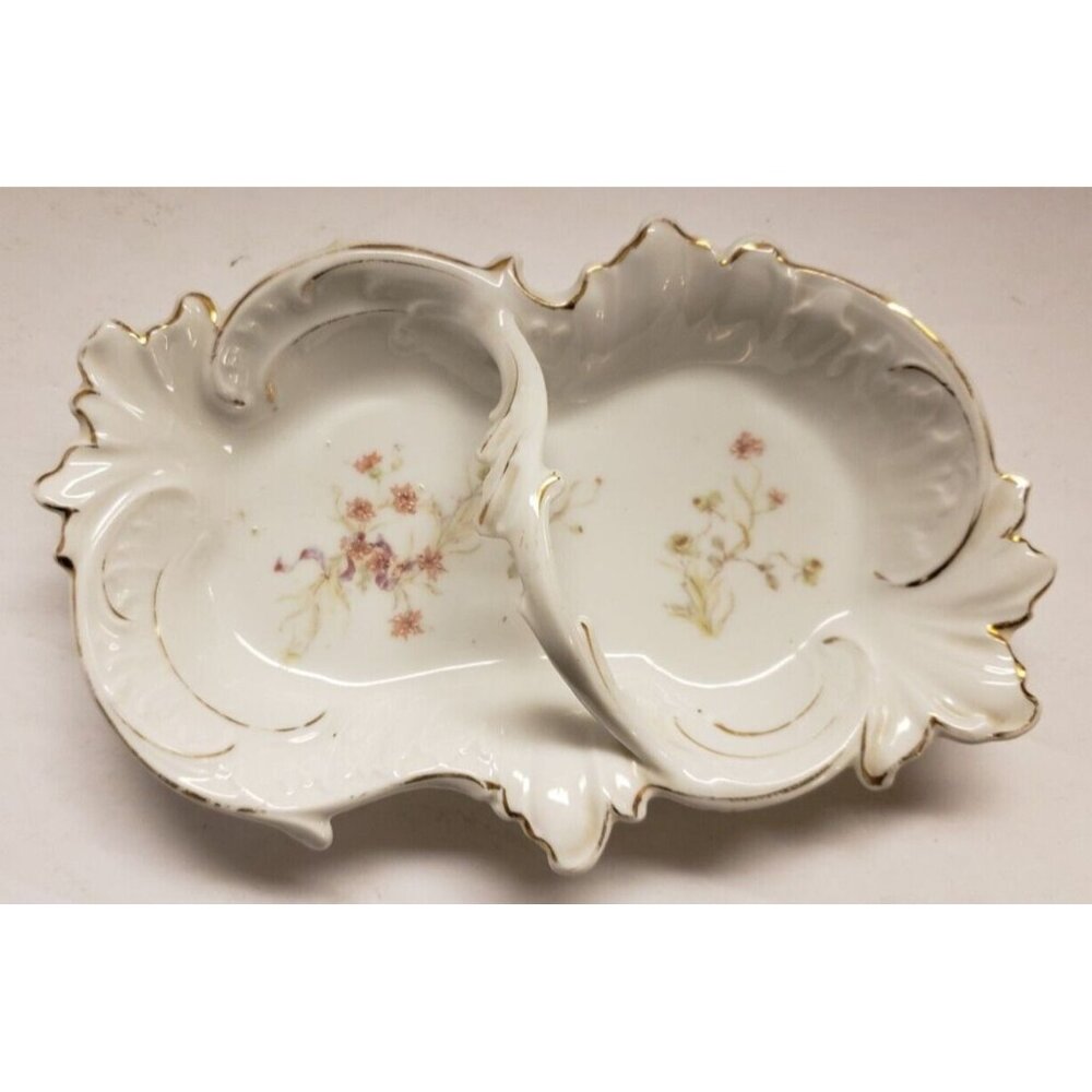 Trinket Dish with Handle- Porcelain- Brunswick Germany by Furstenburg